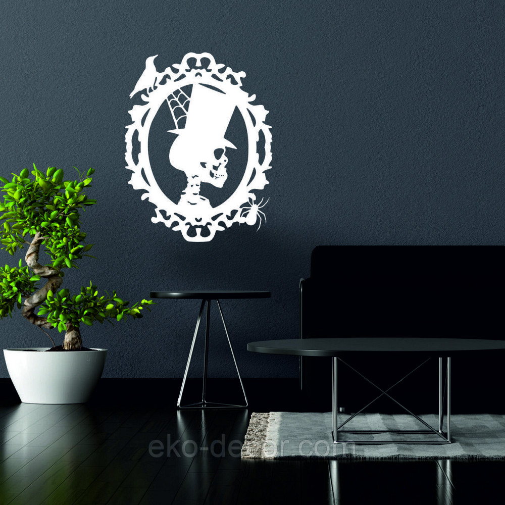 Декоративне настінне Панно «Скелет», Декор на стіну 50*39 см, Білий Київ - фото 5