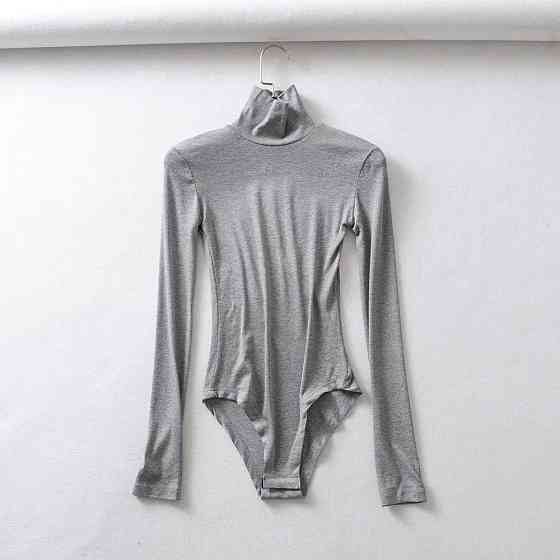 Боди женский тонкий серый Киев
