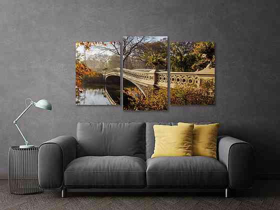Модульная картина в гостиную / спальню Осіння природа Art-622_3 100x150 см Киев