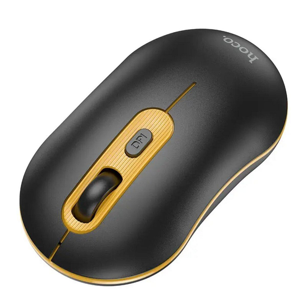 Миша бездротова Hoco GM21 Platinum 2.4G business mouse, колір чорний Yellow 6931474790941 Одеса - фото 2