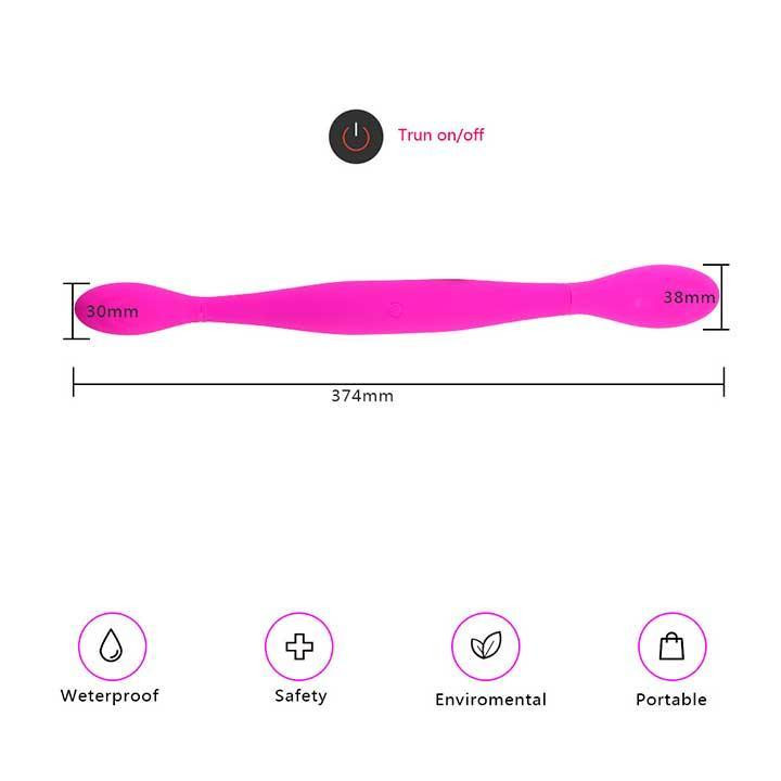 Двосторонній гнучкий вібратор Toy Joy Infinity Double Dildo - Рожевий - Вібратори Вінниця - фото 3