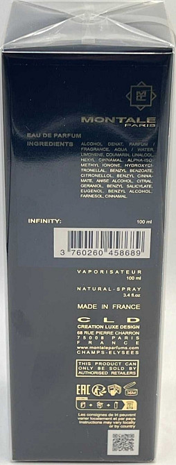 Парфюмерия: Montale Infinity edp 100ml.Оригинал ! Киев - изображение 2