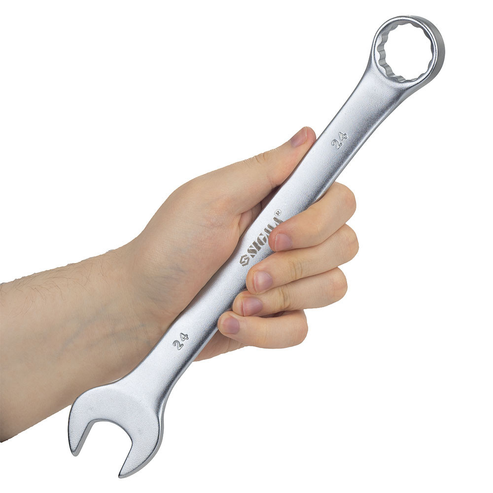 Ключ ріжково-накидний 24 мм CrV satine SIGMA (6021241) Київ - фото 7