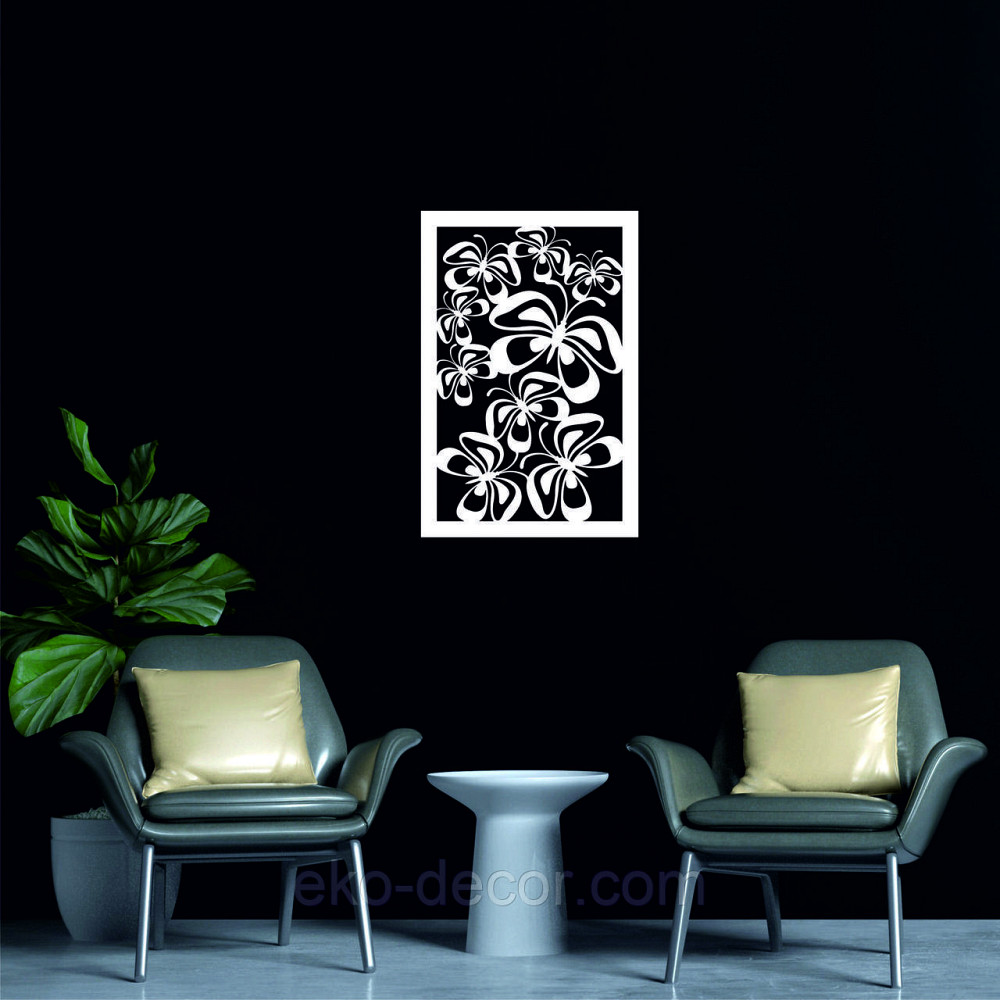 Декоративне настінне 3D Панно «Метелики» Декор на стіну з об'ємом Київ - фото 5