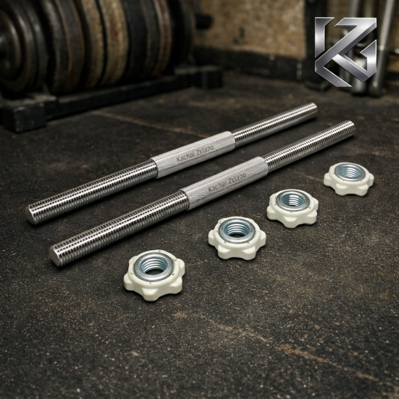 Грифи гантельні по 48 см з діаметром 25 мм 2 шт Kachai Zelezo Iron Pro Київ