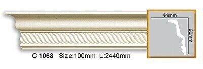 Карниз полиуретановый с орнаментом Gaudi Decor C 1068 Днепр - изображение 1