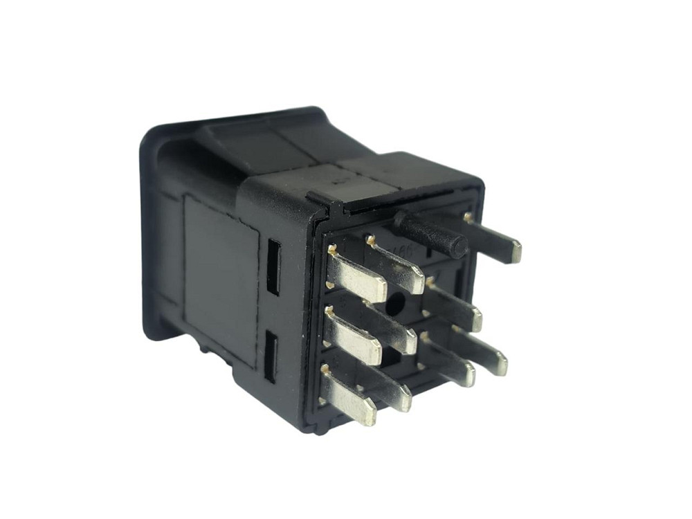 Кнопка габаритов 2108 низкая панель, Таврия, Москвич 2141 (10 контактов, квадрат) (клавиша) Мукачево - изображение 3