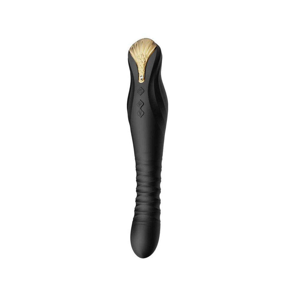 Смартвибратор-пульсатор Zalo — King Obsidian Black, кристалл Swarovski Sex Aura Киев - изображение 1