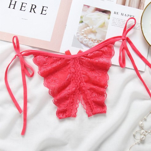 Трусики с открытой ластовицей эротические универсальный коралловый Киев - изображение 2