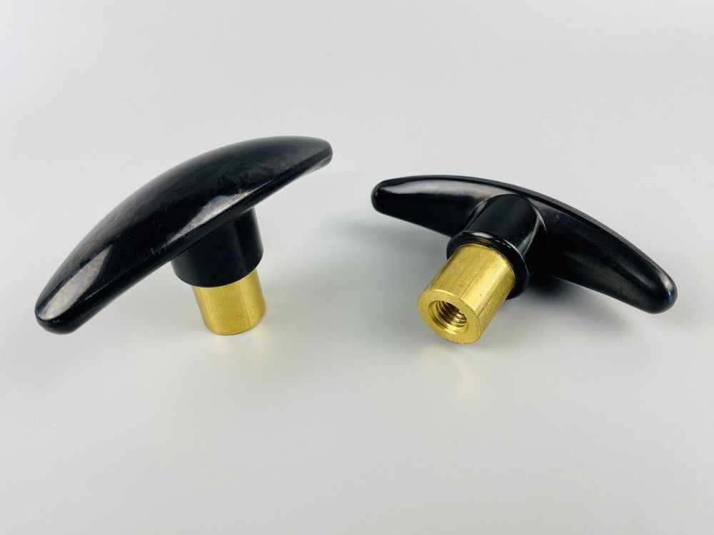 Наконечник важеля універсальний М10, L90 (чорний), латунна втулка різь внутрішня М10 Мукачево - фото 2