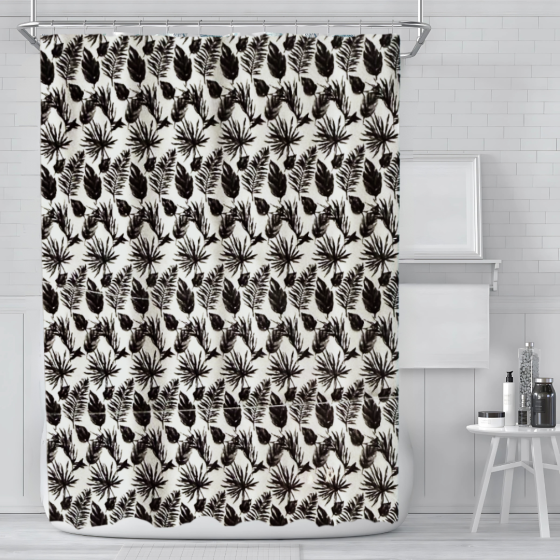 Штора для ванної та душу 178x183 см, шторка з принтом для ванної та душової кімнати з металевими гачками Кам'янець-Подільський