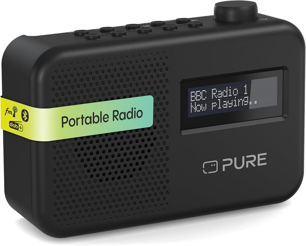 Радио портативное Pure DAB+/FM с Bluetooth, LCD-дисплеем, питание от сети или батареек, радиоприемник с часами Киев - изображение 1