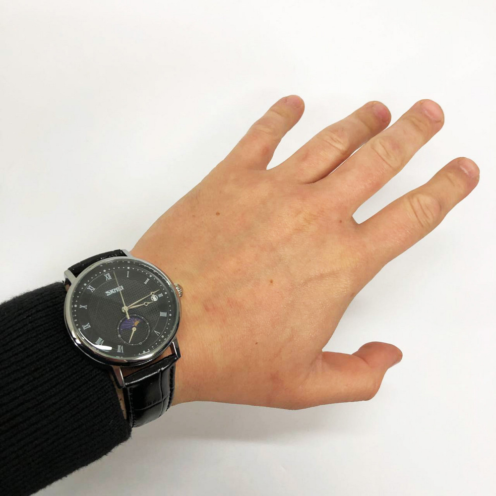 Чоловічі годинники стильні наручні чоловічі стрілочні SKMEI 9308BKBK Наручні годинники UQ-37 Івано-Франківськ - фото 9