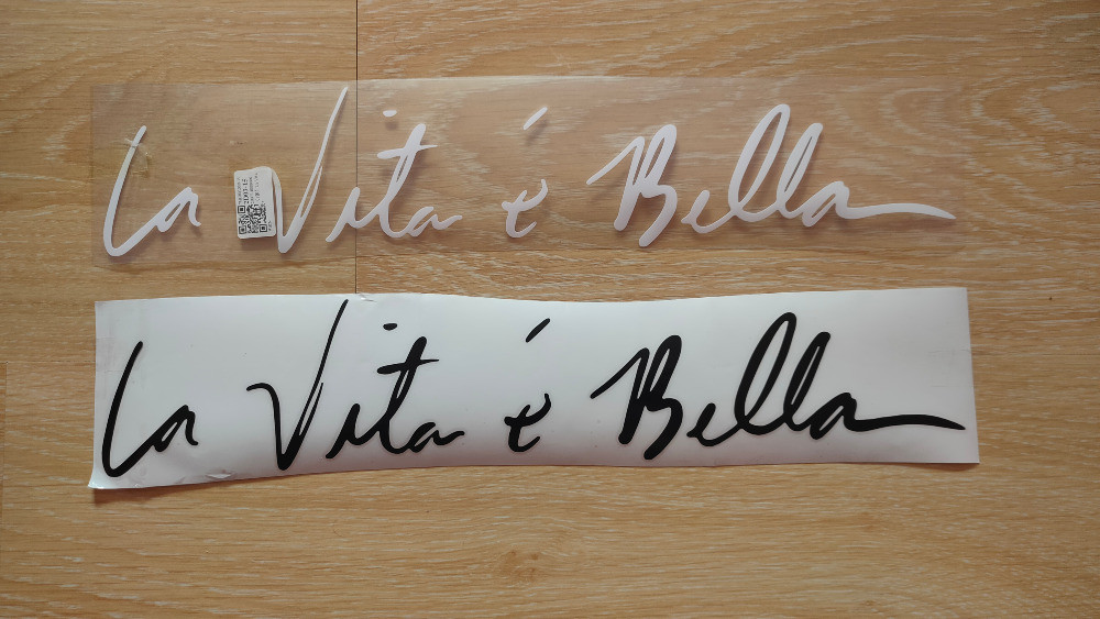 Стикер на авто La Vita E Bella Життя прекрасне Бе Київ - фото 6