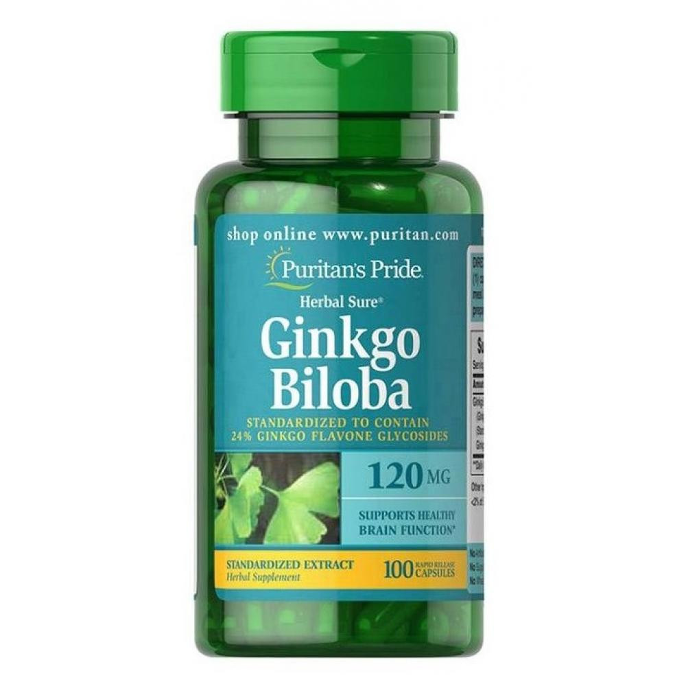 Ginkgo Biloba Standardized Extract 120mg - 100caps Луцк - изображение 1