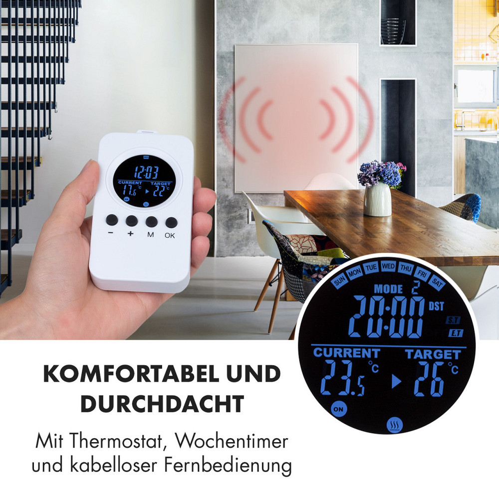 Інфрачервоний нагрівач Wonderwall Air 120 120x100 см 1200 Вт настінний пульт дистанційного керування Рівне - фото 6