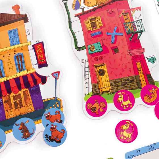 Дитяча настільна гра Готель "Гавкіт" VT8055-43, 4 готелі 24 жетони собак Вінниця