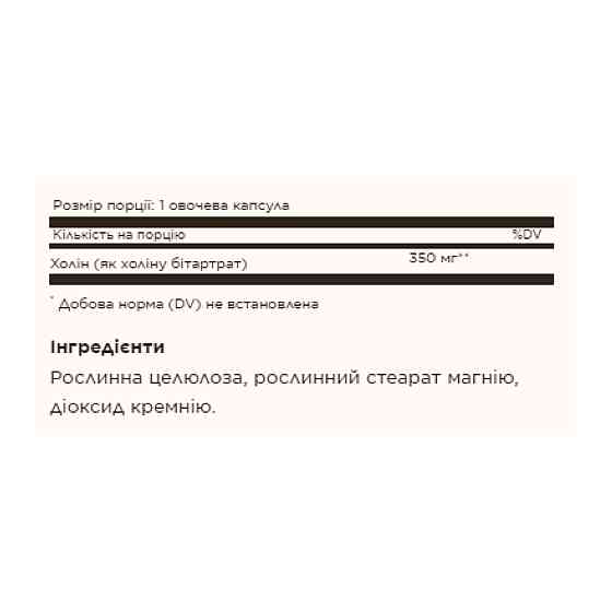 Choline 350 mg - 100 vcaps Луцк