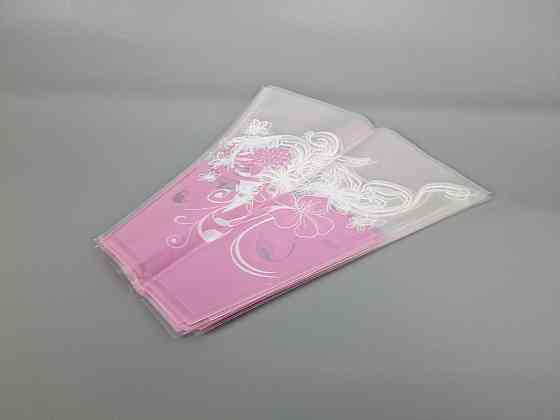 Упаковка конус под цветы ассорти h35/13низ/35верх розовый (100 шт) 153 (5) (100 шт) Харьков