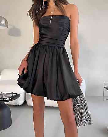 Женское коктейльное мини платье с пышной юбкой дабл сатин с подкладкой Одесса