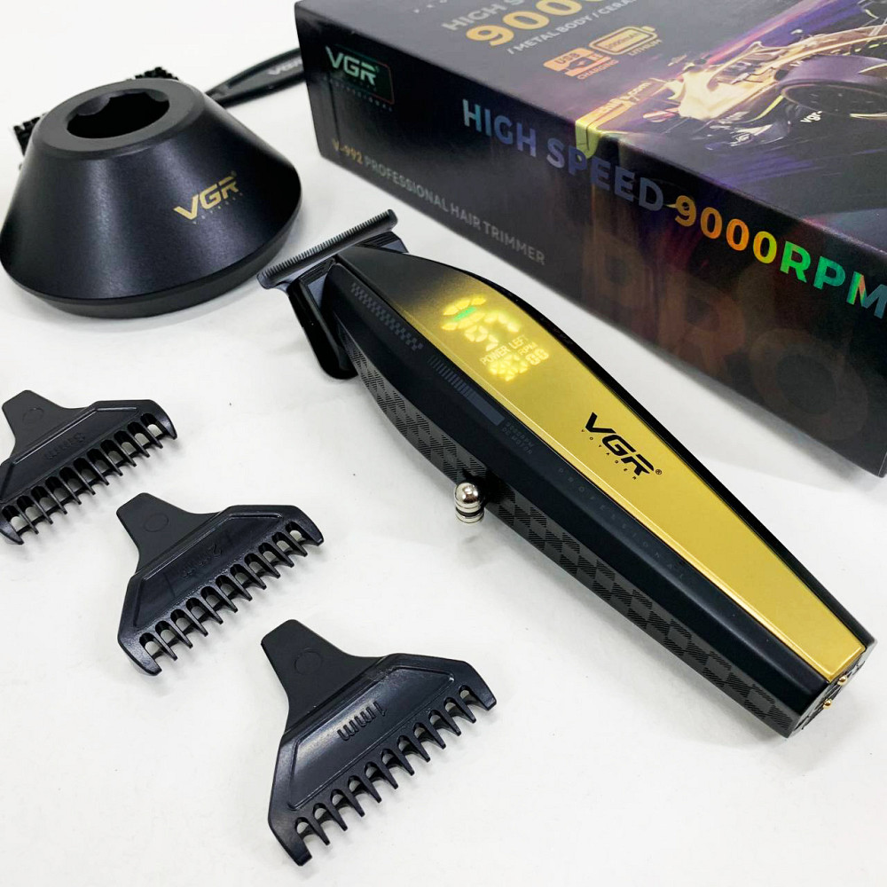 Універсальна машинка для стрижки голови та бороди VGR V-992, Машинка для стрижки волосся міцна RE-23 Івано-Франківськ - фото 3