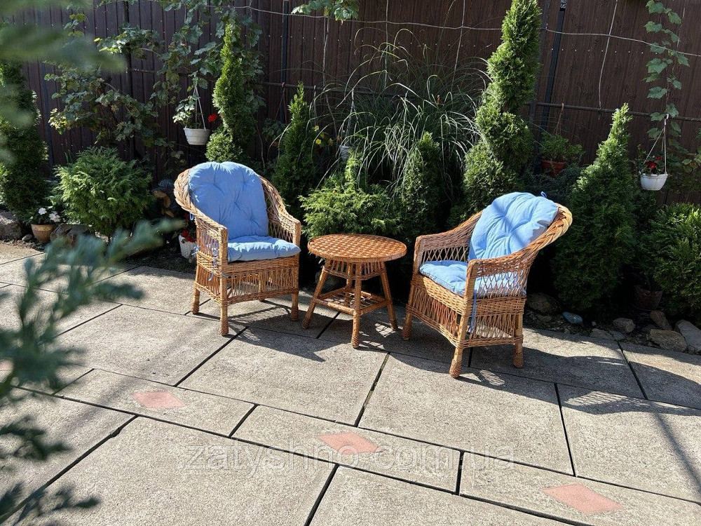 Меблі плетені з лози з накидками Київ - фото 5