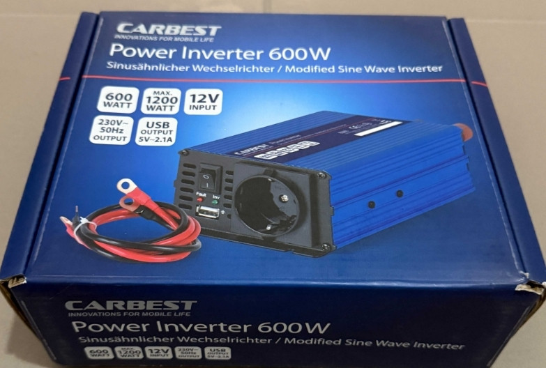 Перетворювач напруги інвертор (инвертер) Carbest Power Inverter 600 Вт. Харків - фото 5