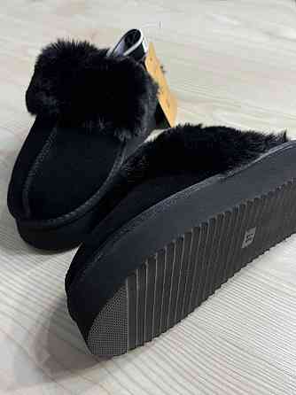 Уггі жіночі Itts 1701-1 капці з опушкою і резинкою на платформі чорні, 39, 24,5 см Київ
