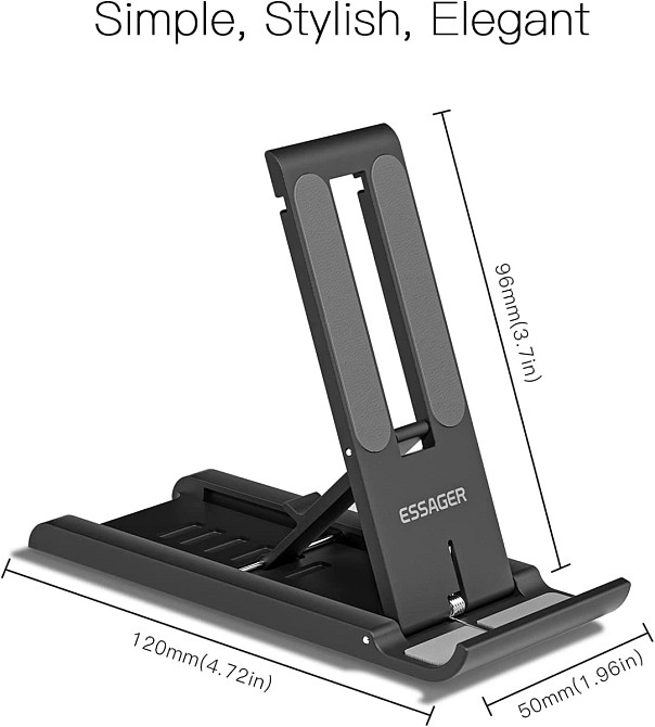 Підставка-тримач Essager Adjustable Mobile Phone Holder для телефона EZJZM FC01 (Чорна) Николаев - изображение 7