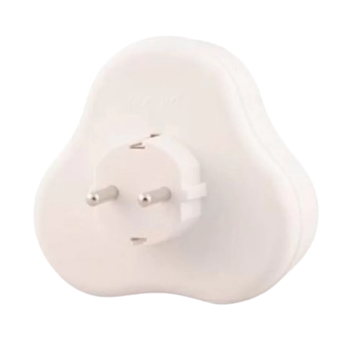 Мережевий розгалужувач 3 розетки із заземленням трикутний Лезард Житомир