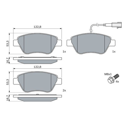 Гальмівні колодки Bosch 0 986 424 597 Вінниця - фото 5