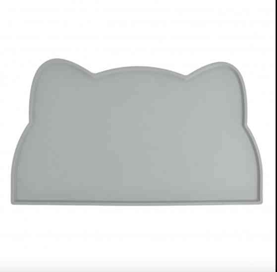 Коврик под миску для кошек и собак Ушки, Нескользящий силиконовый коврик-подставка под миски для собак и кошек с приподнятыми краями, водонепроницаемы Винница