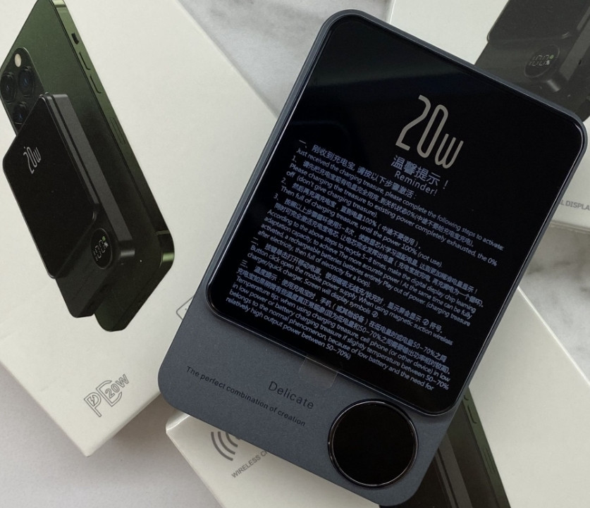 PowerBank Q9 10000Mah 20W MagSafe повербанк магсейв Алюминиевый корпус. Киев - изображение 4