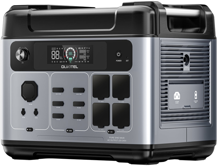 Портативная автономная зарядная станция Oukitel P2001E Plus 2400Вт 2048Вт/ч LiFePO4 Винница - изображение 2