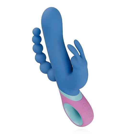 Вібратор-кролик з ротацією и анальним стимулятором PMV20 Vice - Double Vibrator Sex Aura Київ