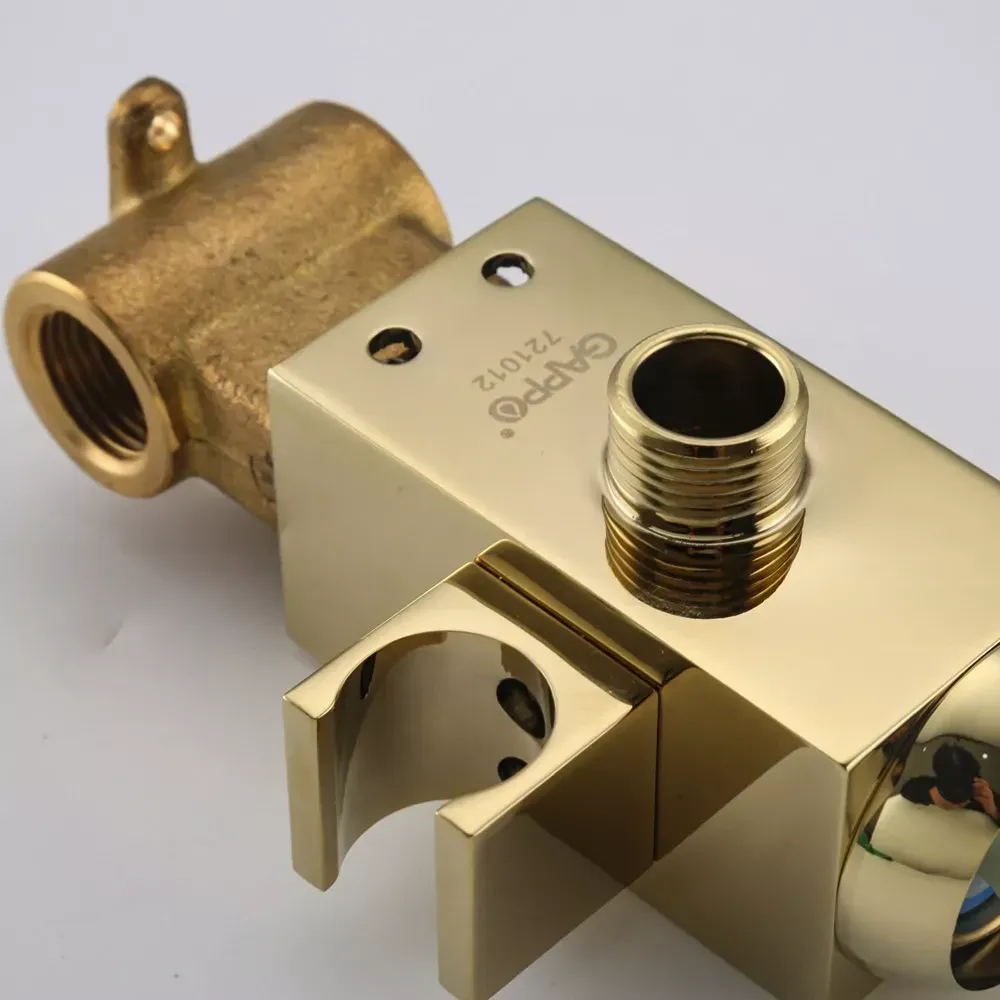 Гігієнічний душ прихованого монтажу GAPPO G7207-3 золото Київ - фото 4