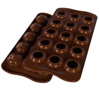 Форма для шоколаду Silikomart "Поцілунок" d 28 h 24 мм 15 x 8 мл (SCG57) Вінниця - фото 1