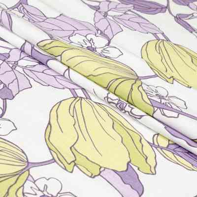 Постільна білизна Home Line Весняний Вечір бузково-зелений бязь полуторний (174438) Вінниця