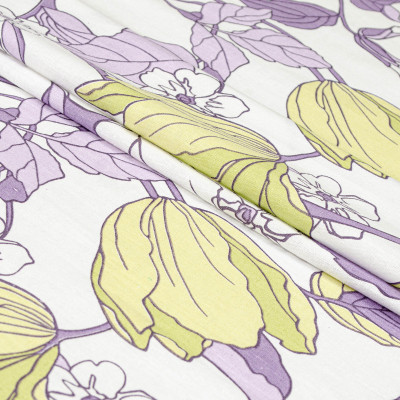 Постільна білизна Home Line Весняний Вечір бузково-зелений бязь полуторний (174438) Вінниця - фото 2