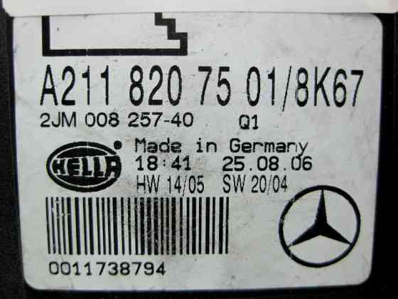 Mercedes-Benz  A2118207501 8K67 Плафон стельовий задній бежевий E-Class W211 CLS C219 Одесса