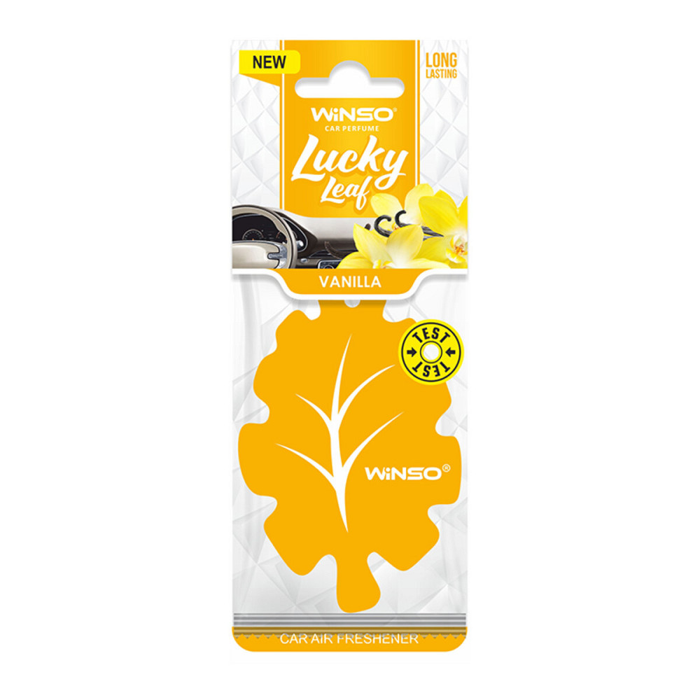 Освежитель воздуха WINSO Lucky Leaf, ароматизатор целлюлозный, Vanilla Киев - изображение 1