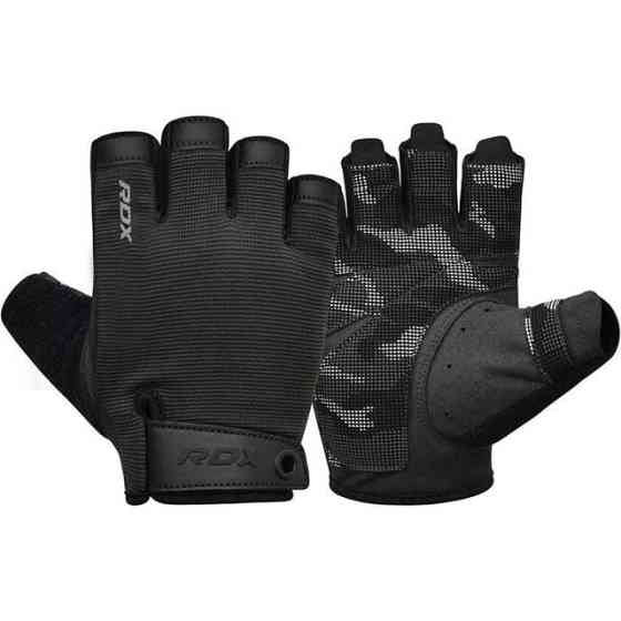 Рукавички для фітнесу RDX T2 Half Black PLUS-LX Кам'янське