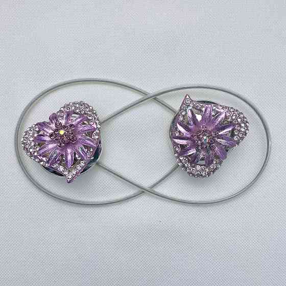 Магніти для штор та гардин "Amour" набір 2 шт Бузковий (81-244) Київ