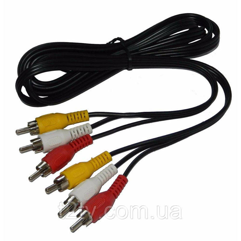 Кабель 3RCA-3RCA 1.2 м Винница - изображение 1