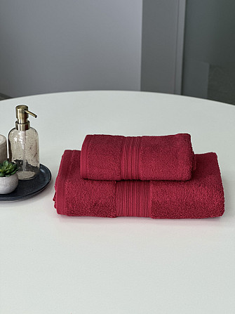 Полотенце банное Ideal Textile однотонное 500 г/м2 70х140 см (56860394) Бордо 1 шт Черновцы - изображение 5