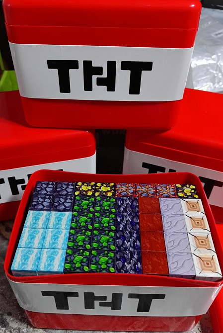 Магнітний конструктор майнкрафт 200шт в ТНТ боксі. Харьков - изображение 7