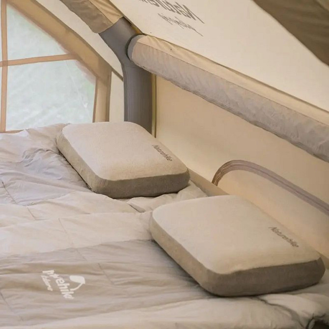 Подушка з пам'яттю прямокутна Naturehike NH22ZT002, бежева Киев - изображение 3