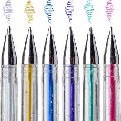 Ручка гелевая Yes Glitter набор 6 шт (411702) Винница