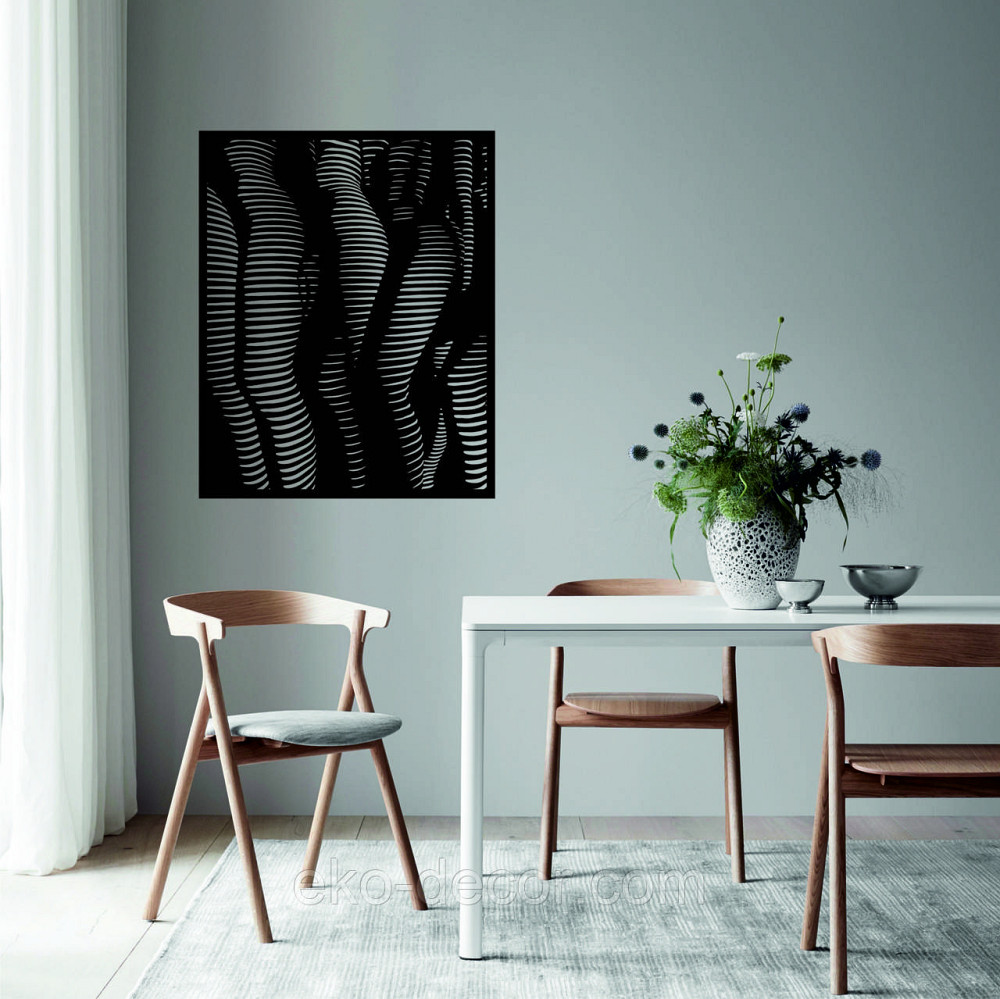 Декоративное настенное Панно «Женское тело», Декор на стену 110*88 см, Черный Киев - изображение 3