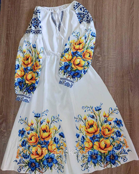 Жіноча сукня з узором Орнамент принт червоний Кривий Ріг - фото 7